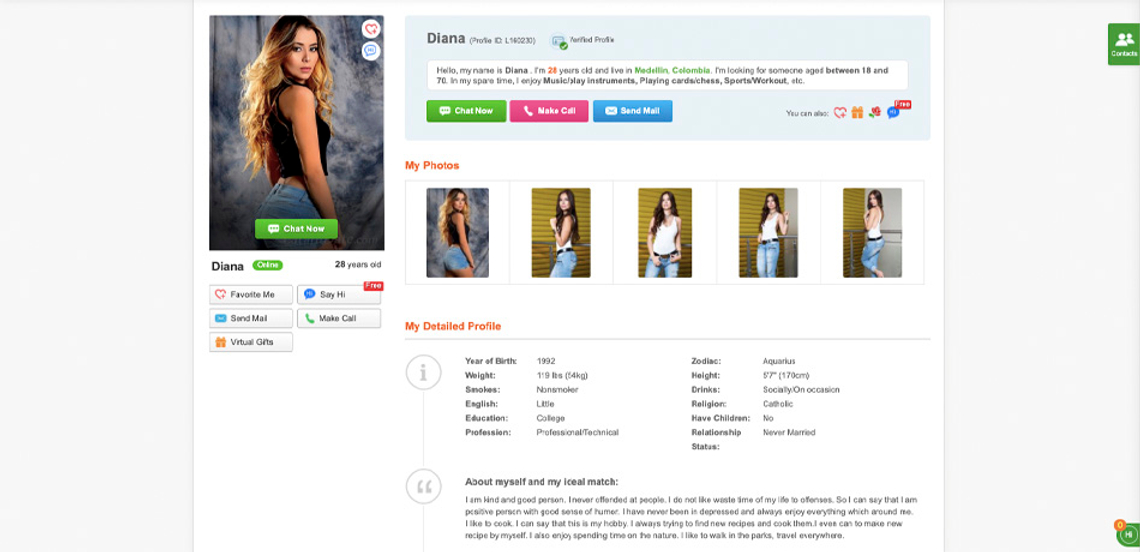 colombialady profile