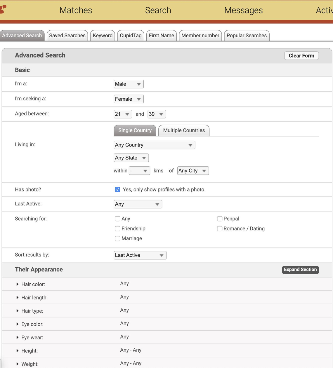 caribbeancupid advanced search