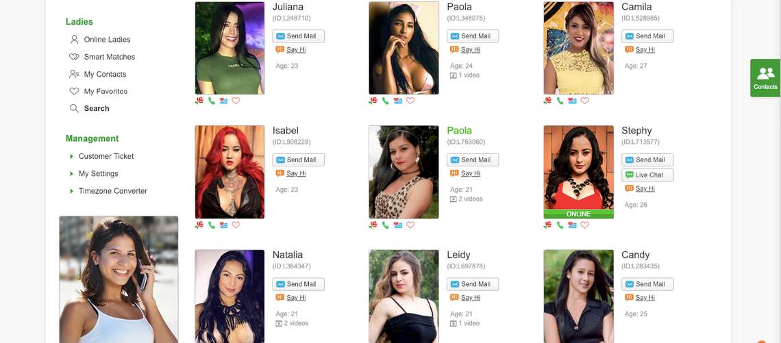 Latin woman date site