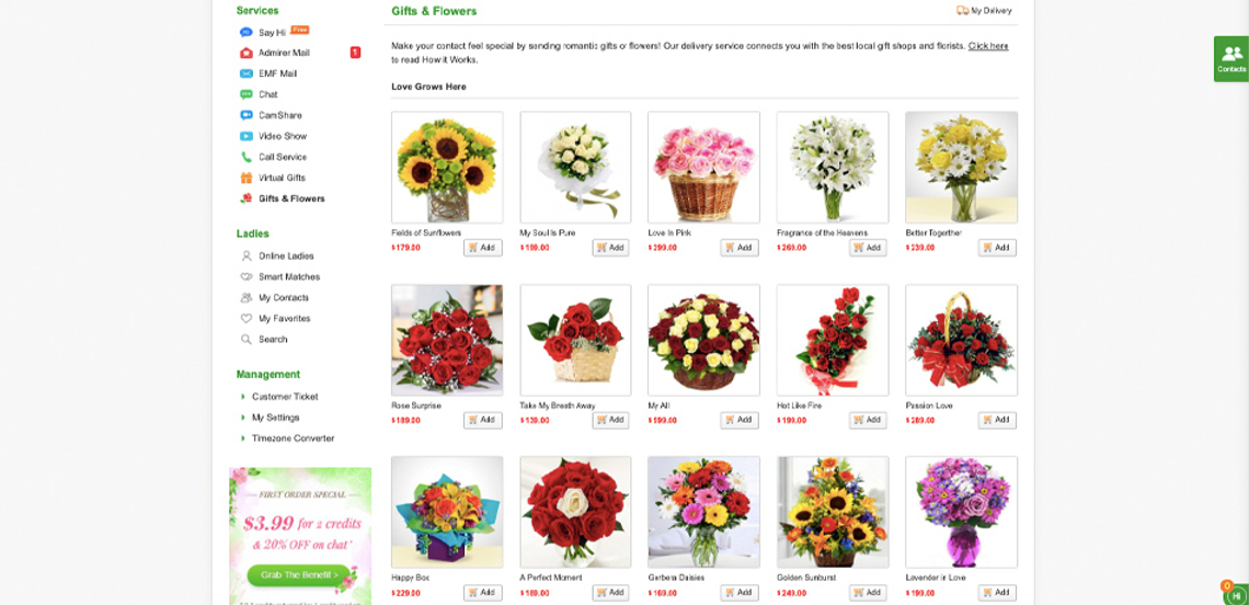 colombialady gifts and flowers